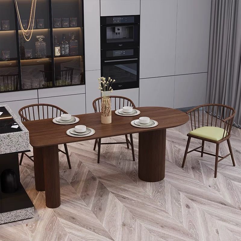 Modern Solid Wood Free from Dining Table Standard Dining Table with 3 Legs Clearhalo ' dining_table' 'Dining Tables & Seating' 'Dining Tables' 'furn' 'furn_dining_table' 'Furniture' 'furniture_dining_table' 'Kitchen & Dining Furniture' 'kitchen&dining_furn' 'kitchen' 'kitchen_dining_table' 1200x1200_1f0f527f-d84b-4a98-b16a-8398250f9ed5