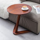 Scandinavian Solid Wood End Table Abstract Base Table Living Room Side Table