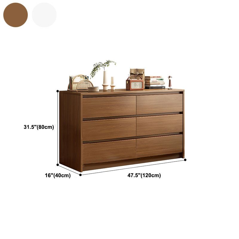 Commode de rangement contemporaine en bois pour chambre à coucher avec tiroirs