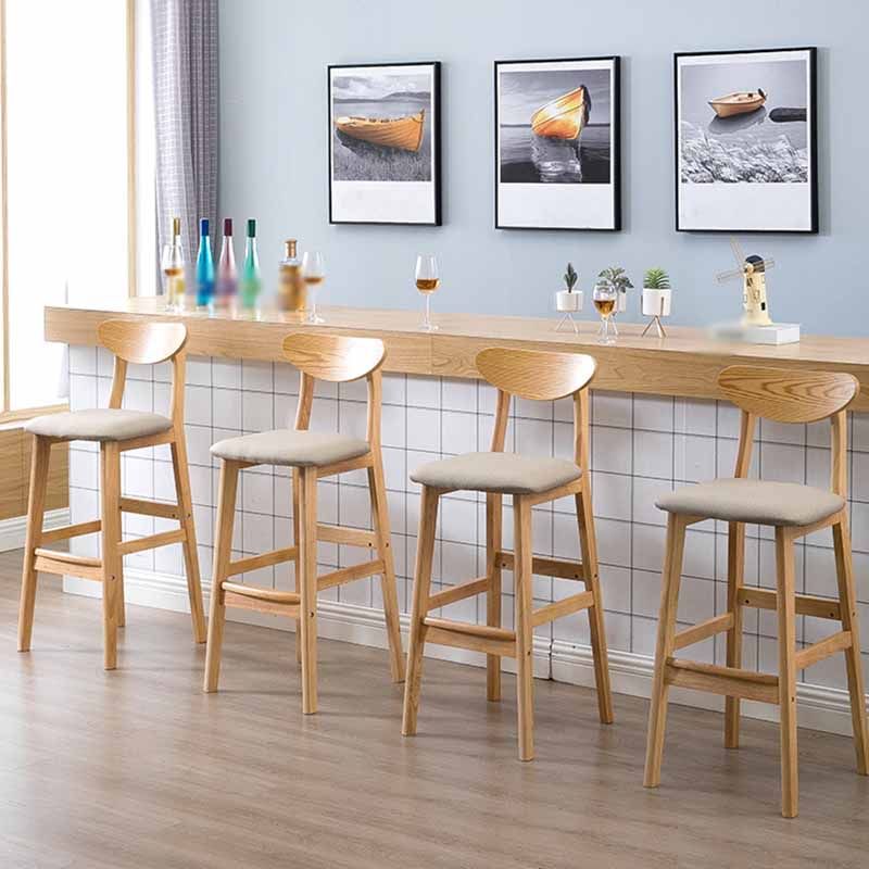 Contemporary Solid Wood Barstools Bristol Bar Stool with Footrest and Low Back Clearhalo 'Bar Furniture' 'Bar Stools' 'bar_stools' 'furn' 'furn_bar_stools' 'furniture_bar_stools' 'Kitchen & Dining Furniture' 'kitchen&dining_furn' 'kitchen' 'kitchen_furn' Furniture' 1200x1200_1f124d29-f16c-4332-a8af-b7d85df985de