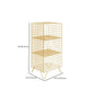 Metal Accent Table Nightstand Open Storage Bedside Cabinet for Bedroom Clearhalo 'Bedroom Furniture' 'furn' 'furn_night_stand' 'Furniture' 'night_stand' 'Nightstands' 1200x1200_1f13971f-07c2-4769-8e72-09245090f378