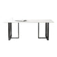 Rectangle Double Pedestal Industrial Table Fixed Table with Sintered Stone Clearhalo ' dining_table' 'Dining Tables & Seating' 'Dining Tables' 'furn' 'furn_dining_table' 'Furniture' 'furniture_dining_table' 'Kitchen & Dining Furniture' 'kitchen&dining_furn' 'kitchen' 'kitchen_dining_table' 1200x1200_1f148052-648a-42f1-ad65-a96a3ef83791