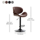 Modern Swivel Footrest Bar Stool Metal Backrest Indoor Counter Stool with Wood Seat Clearhalo 'Bar Furniture' 'Bar Stools' 'bar_stools' 'furn' 'furn_bar_stools' 'Furniture' 'Kitchen & Dining Furniture' 1200x1200_1f15359d-9020-47b4-8d00-429f3701d070