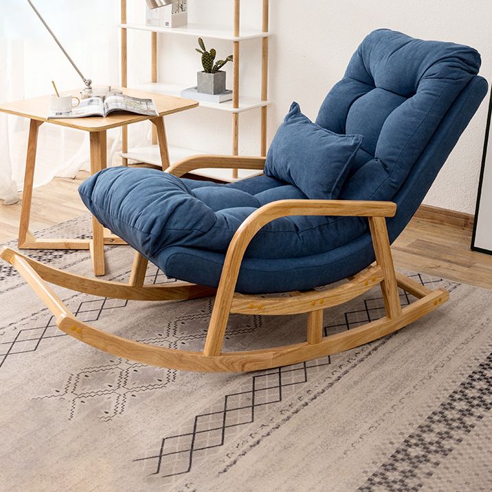 Chaute à bascule canapé de loisir de style contemporain chaise à bascule intérieure avec coussin