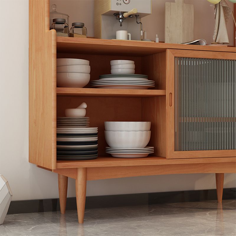 Hutch da pranzo a buffet a buffet in legno massiccio contemporaneo per sala da pranzo