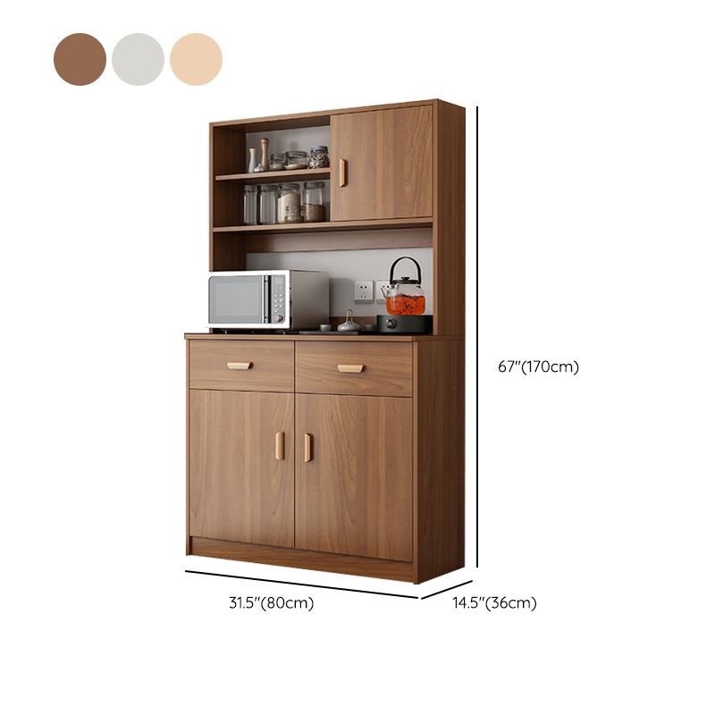 Server moderno e contemporaneo a buffet da pranzo in legno con armadi e cassetti