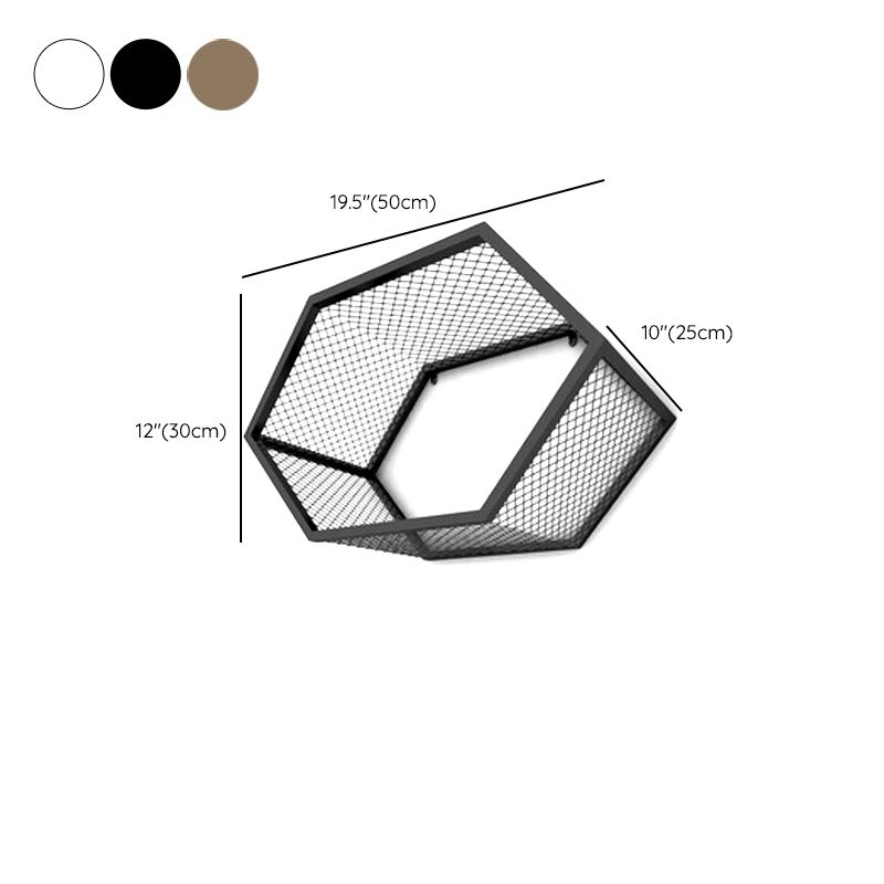 Contemporary 9.8" W Metal Book Shelf Floating Shelf Bookcase for Study Room Clearhalo 'Bookcases' 'furn' 'furn_bookcases' 'Furniture' 'Office Furniture' 1200x1200_1f1815e5-ca97-4a82-b888-0db7d30e7d35