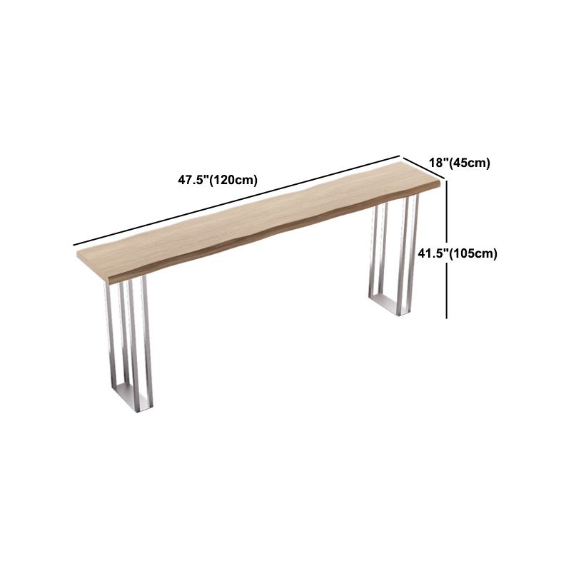 Modern Rectangle Solid Wood Bar Table Set 1/3/5 Pieces Counter Table with Backless Stools Clearhalo 'Bar Furniture' 'furn' 'furn_home_bar_bar_sets' 'Furniture' 'Home Bars & Bar Sets' 'home_bar_bar_sets' 'Kitchen & Dining Furniture' 1200x1200_1f18fdb4-895c-469e-815b-6b429a0a0b59