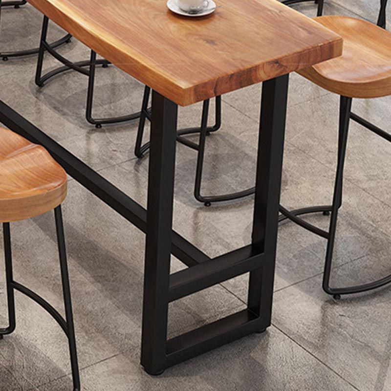 Modern 1/9 Pieces Bar Table Set Rectangle Wood Counter Table with Stools for Balcony Clearhalo 'Bar Furniture' 'furn' 'furn_home_bar_bar_sets' 'Furniture' 'Home Bars & Bar Sets' 'home_bar_bar_sets' 'Kitchen & Dining Furniture' 1200x1200_1f1acf61-ec9c-4836-831d-a498d0189cdb