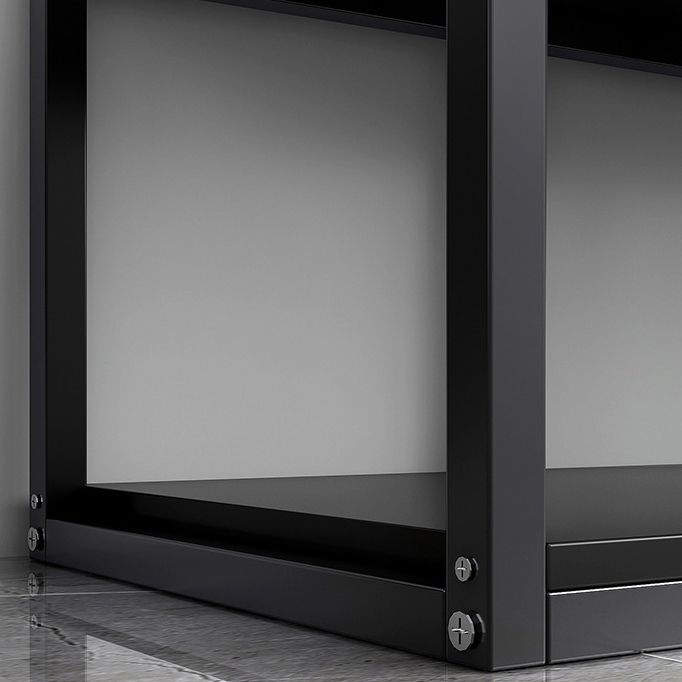 Vertical Metal Frame Etagere Bookshelf Manufactured Wood Shelf Bookcase for Living Room Clearhalo 'Bookcases' 'furn' 'furn_bookcases' 'Furniture' 'furniture_bookcases' 'Office Furniture' 1200x1200_1f1b5f01-9996-4e3a-8fb4-01f4b09989ad