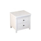 Modern 2-Drawer Storage Nightstand 20 Inch H Imitation Wood Legs Included Night Table