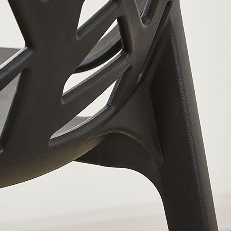 Glam Style Open Back Side Chair Plastic Stackable Dining Chair Clearhalo 'Dining Chairs' 'Dining Tables & Seating' 'dining_chair' 'furn' 'furn_dining_chair' 'Furniture' 'furniture_dining_chair' 'Kitchen & Dining Furniture' 1200x1200_1f1bdc01-2449-47ef-be49-41779aa440f7