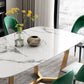 Contemporary Sintered Stone Rectangle Table Set 1/2/3/4/7/8 Pieces Dining Set for Home
