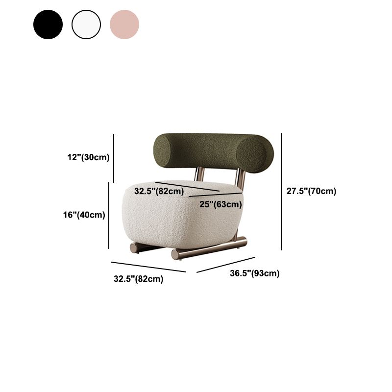 Wool Armless Chair with Tight Back 36.61" Wide Chair for Living Room Clearhalo 'Accent Chairs' 'accent_chairs' 'Chairs & Seating' 'furn' 'furn_accent_chairs' 'Furniture' 'Living Room Furniture' 1200x1200_1f203e06-1b18-46dd-9ce4-b1cedd9e7a4f