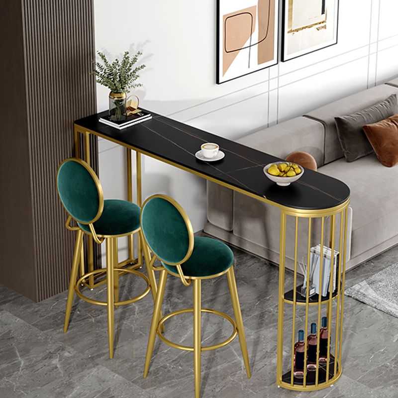 Marble Patio Bar Table with Specialty Table Top Double Pedestal Table - 41.3" H Clearhalo 'Bar Furniture' 'Bar Tables' 'bar_tables' 'furn' 'furn_bar_tables' 'Furniture' 'furniture_bar_tables' 'Kitchen & Dining Furniture' 1200x1200_1f20b7d3-17bc-40eb-a442-42b50f589ce5