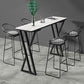 Bartisch-Set aus Stein im modernen Stil, 1/2/5-teilig, rechteckiges Pub-Set für den Innenbereich