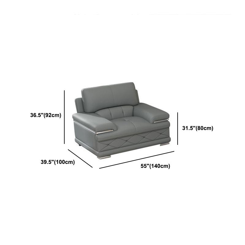 Upholstered Armrest Cushioned Back Sponge Padded Sofa Bed Grey/yellow Sofa Clearhalo 'furn' 'furn_sectionals' 'Furniture' 'Living Room Furniture' 'Sectionals' 1200x1200_1f2307cb-ce6f-4bd2-b9cd-503ab8b5a880