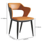 Modern Leather Dining Arm Chair Upholstered Open Back Armchair with Metal Legs Clearhalo ' kitchen&dining_furn' 'Dining Chairs' 'Dining Tables & Seating' 'dining_chair' 'furn' 'furn_dining_chair' 'Furniture' 'furniture_dining_chair' 'Kitchen & Dining Furniture' 'kitchen' 1200x1200_1f2675fd-23c5-4b7d-a72e-ac6b1a3363eb