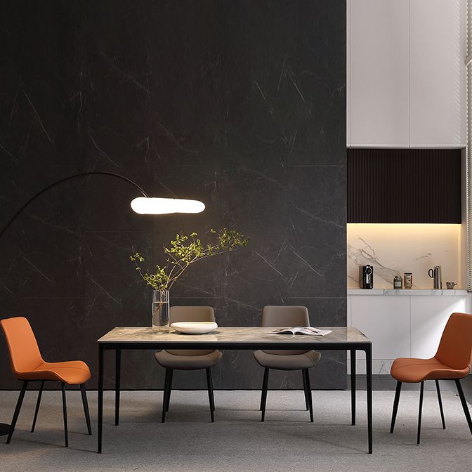 Metal Scandinavian Armless Dining Chairs Parsons Chair Dining Room Home Side Chair Clearhalo ' kitchen&dining_furn' 'Dining Chairs' 'Dining Tables & Seating' 'dining_chair' 'furn' 'furn_dining_chair' 'Furniture' 'furniture_dining_chair' 'Kitchen & Dining Furniture' 'kitchen' 1200x1200_1f26791f-710a-44a5-b8eb-613676bd3b6e