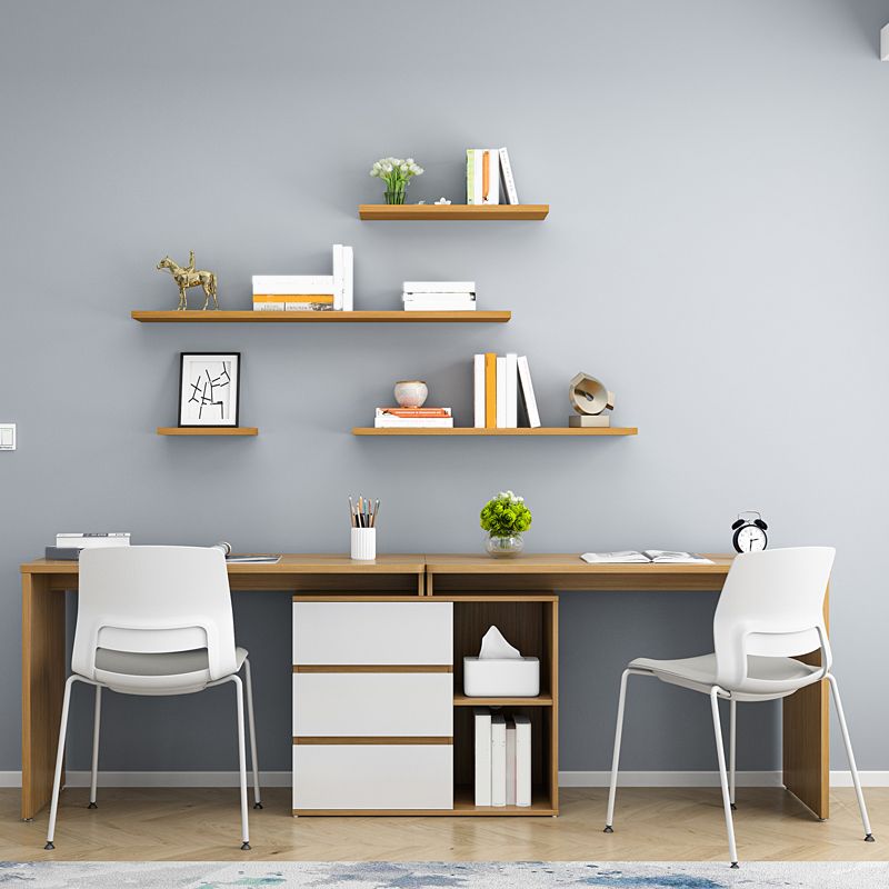 Contemporary Wood Bookshelf Closed Back Wall Mounted Bookcase for Office Clearhalo 'Bookcases' 'furn' 'furn_bookcases' 'Furniture' 'Office Furniture' 1200x1200_1f27d23b-a157-43d1-96c7-f8f32fd73f69