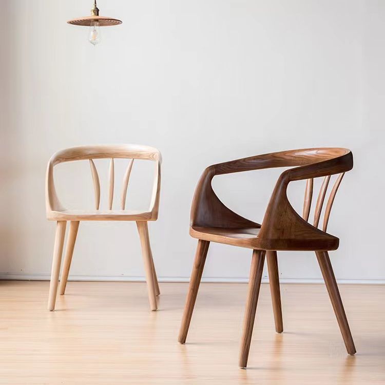 Contemporary Arm Dining Chair Dining Room Solid Wood Dining Chair Clearhalo 'Dining Chairs' 'Dining Tables & Seating' 'dining_chair' 'furn' 'furn_dining_chair' 'Furniture' 'Kitchen & Dining Furniture' 1200x1200_1f291416-41d6-4aaa-982b-4228e0ac55f7