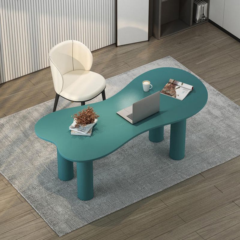 Bureau industriel vert en bois de cendres et bureau d'écriture en bois artificiel pour chambre à coucher