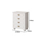 Cómoda cómoda de almacenamiento de madera blanca de 16.0 in de ancho con cajones