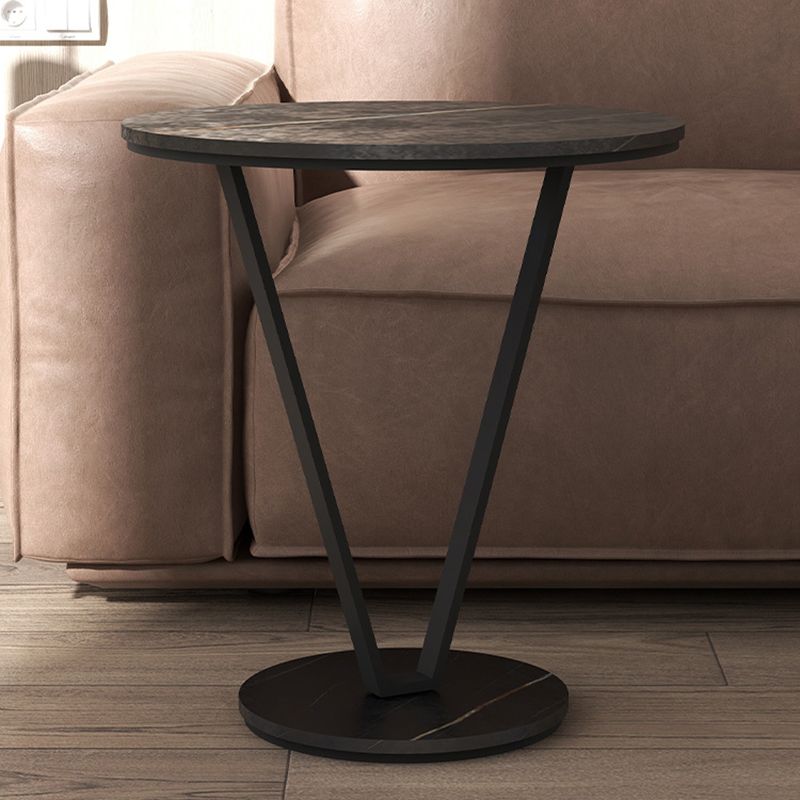 23.6" Tall Cross Legs Side Table Modernistic Metal Side End Snack Table Clearhalo 'Coffee & Accent Tables' 'End & Side Tables' 'end_side_tables' 'furn' 'furn_end_side_tables' 'Furniture' 'Living Room Furniture' 1200x1200_1f29d677-e9fb-4409-b545-98824ea5b40d