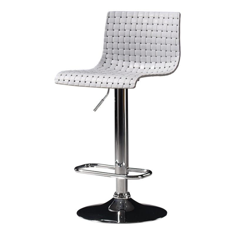 Industrial Style Liftable Bar Stool Plastic Counter Bar Stool with Metal Legs Clearhalo 'Bar Furniture' 'Bar Stools' 'bar_stools' 'furn' 'furn_bar_stools' 'Furniture' 'Kitchen & Dining Furniture' 1200x1200_1f2ad19f-d17e-4722-b137-355447084942