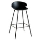 Modern Plastic Bar Stool Backrest Counter Stool for Living Room