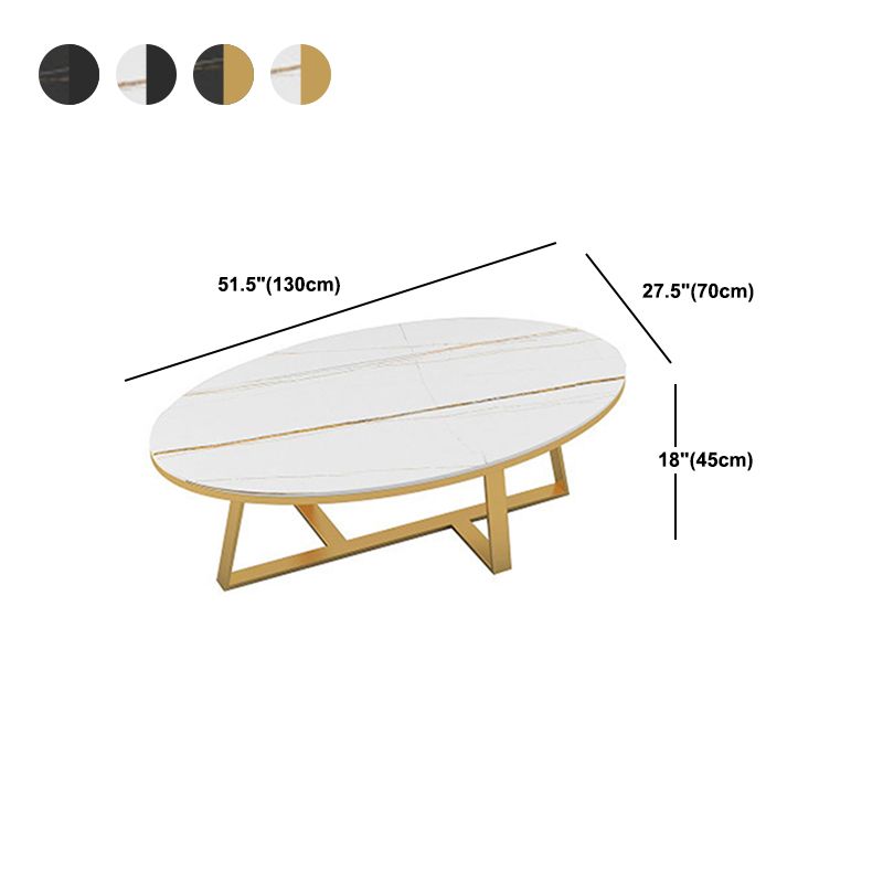 1 tavolino ovale in ardesia tavolo da cocktail moderno per soggiorno