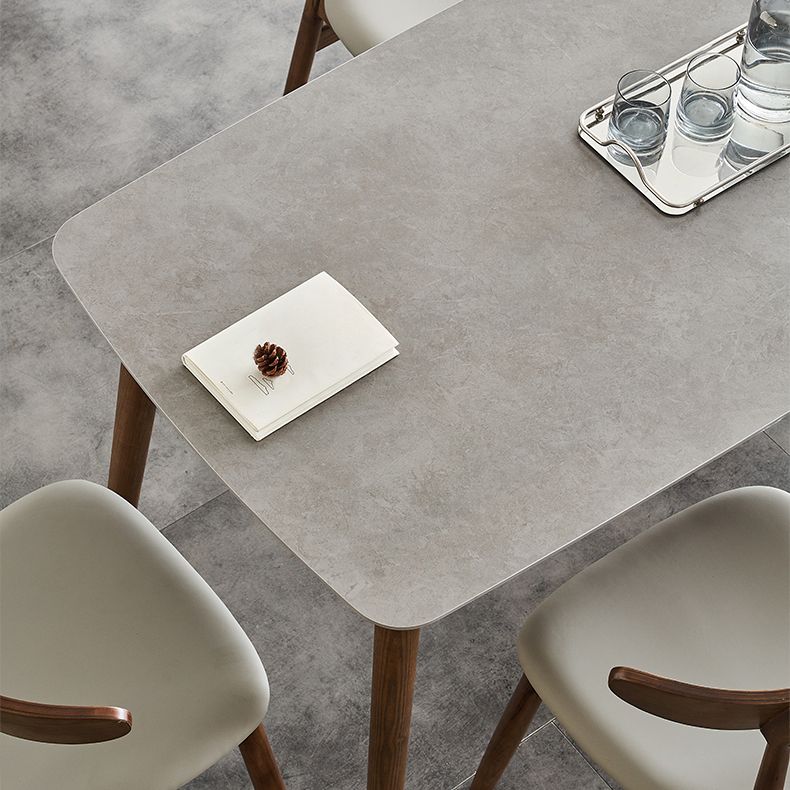 Solid Wood Mid-Century Modern Table Rectangle Sintered Stone Table Clearhalo ' dining_table' 'Dining Tables & Seating' 'Dining Tables' 'furn' 'furn_dining_table' 'Furniture' 'furniture_dining_table' 'Kitchen & Dining Furniture' 'kitchen&dining_furn' 'kitchen' 'kitchen_dining_table' 1200x1200_1f2c18e7-5478-4095-a2ca-e79daa7de21e