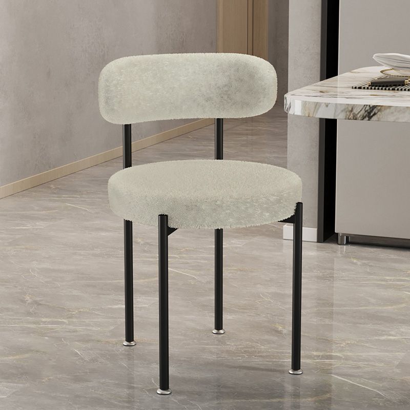 Contemporary Open Back Chair Upholstered Dining Side Chair for Home Clearhalo 'Dining Chairs' 'Dining Tables & Seating' 'dining_chair' 'furn' 'furn_dining_chair' 'Furniture' 'Kitchen & Dining Furniture' 1200x1200_1f2cd820-a2f5-4179-9086-d5e484f331f8