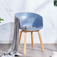 Modern Milk Tea Shop Solid Back Arm Chair Plastic Matte Finish Dining Chair Clearhalo ' kitchen&dining_furn' 'Dining Chairs' 'Dining Tables & Seating' 'dining_chair' 'Furniture' 'furniture_dining_chair' 'Kitchen & Dining Furniture' 'kitchen' 1200x1200_1f2d328d-1676-4953-babf-e574196f0e71