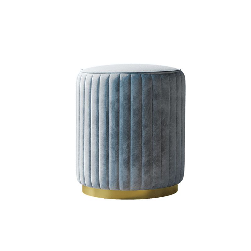 Solid Color Flannel Standard Stool Modern Style Simple Round Stool Clearhalo 'furn' 'furn_ottomans_poufs' 'Furniture' 'Living Room Furniture' 'Ottomans & Poufs' 'ottomans_poufs' 1200x1200_1f2ed56e-fd2c-4564-8658-72845f0ee59d