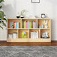 2/3-Shelf Natural Modern Bookshelf Pine Wood Geometric Closed Back Bookshelf Clearhalo 'Bookcases' 'furn' 'furn_bookcases' 'Furniture' 'furniture_bookcases' 'kitchen' 'kitchen_bookcases' 'Living Room Furniture' 'Office Furniture' 1200x1200_1f337e63-d30d-4e32-acb6-b2b43e20f156