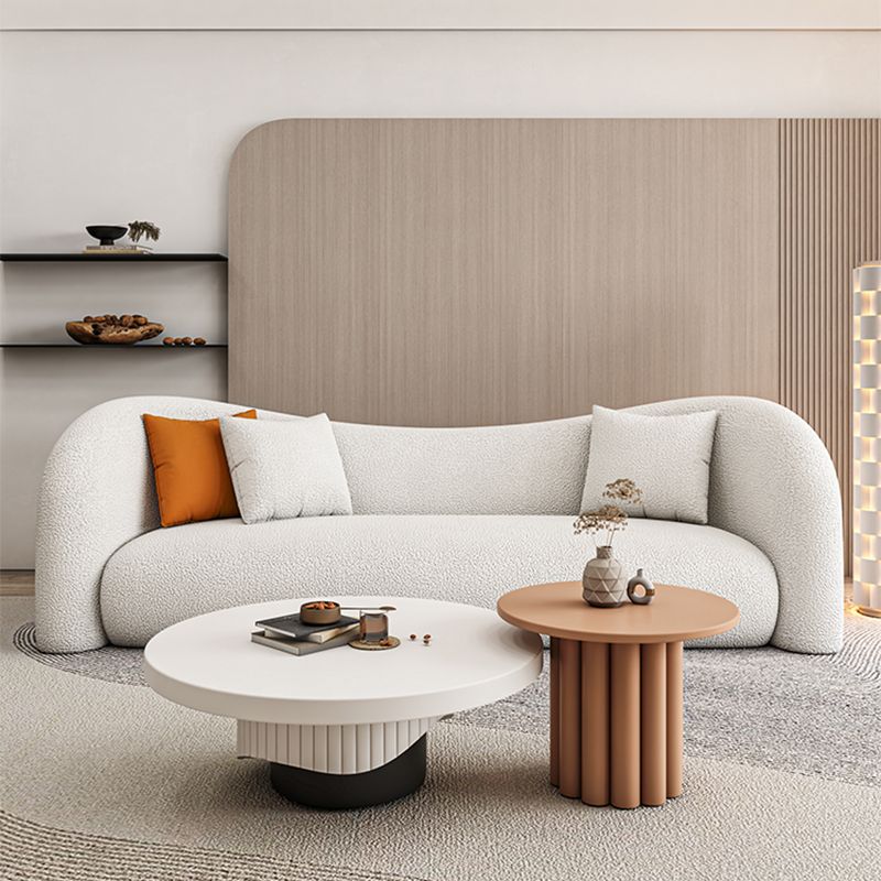 Modern Coffee Table Wooden Round Nesting Coffee Table Set with Pedestal Legs Clearhalo 'Coffee & Accent Tables' 'Coffee Tables' 'coffee_tables' 'furn' 'furn_coffee_tables' 'Furniture' 'Living Room Furniture' 1200x1200_1f35d29b-decb-486c-9ca4-34986ee3011b