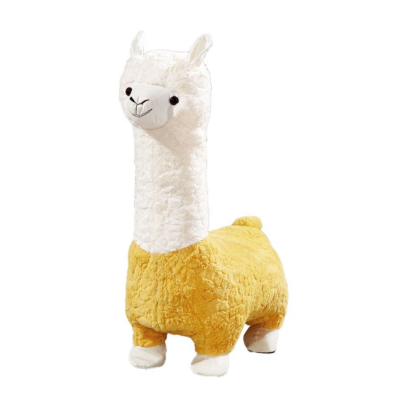 Plush Standard Stool Modern Simple Children's Alpaca Animal Stool Clearhalo 'furn' 'furn_ottomans_poufs' 'Furniture' 'Living Room Furniture' 'Ottomans & Poufs' 'ottomans_poufs' 1200x1200_1f3718c5-95f4-4592-ae89-0d94a14a5cb8