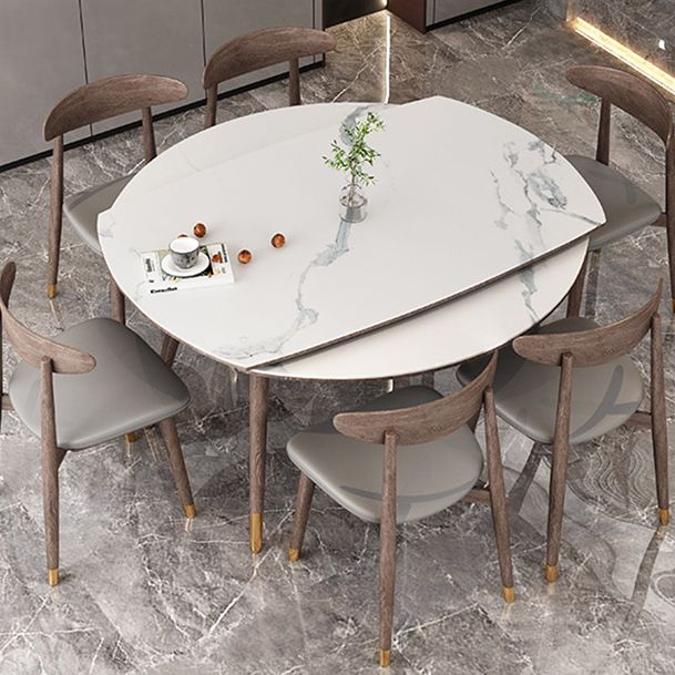 1/4/7 Pcs Table Furniture Set Dining Table Set with Sintered Stone Top for Home Clearhalo 'Dining Room Sets' 'Dining Tables & Seating' 'dining_room_set' 'furn' 'furn_dining_room_set' 'Furniture' 'furniture_dining_room_set' 'Kitchen & Dining Furniture' 1200x1200_1f37e69c-7024-4d71-8d22-41a0dab129aa