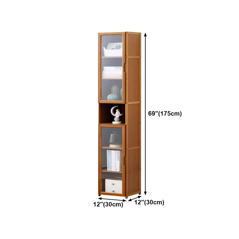 Vertical Standard Bookcase Contemporary Bamboo Closed Back Bookcase for Home Office Clearhalo 'Bookcases' 'furn' 'furn_bookcases' 'Furniture' 'furniture_bookcases' 'Office Furniture' 1200x1200_1f38c9ad-6a8f-4a7e-9b29-0e8db43428fe