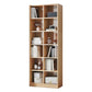 Modern Style Engineered Wood Bookcase Standard Closed Back Bookshelf