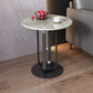 21.65-inch Tall Round Side Glam Metal Frame Stone Top Sofa Side End Table Clearhalo 'Coffee & Accent Tables' 'End & Side Tables' 'end_side_tables' 'furn' 'furn_end_side_tables' 'Furniture' 'Living Room Furniture' 1200x1200_1f3d29b7-c6a6-4ba9-aee7-d5995efe643d