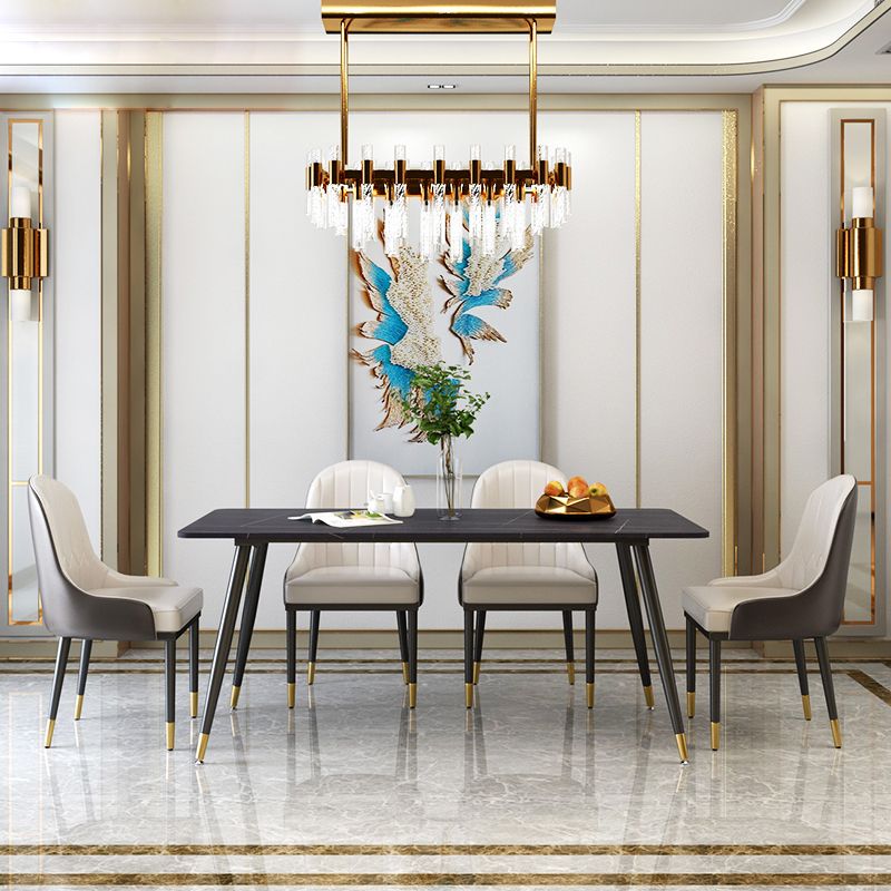 Modern 1/2/5/6/7 Pieces Dining Set Stone Top Dining Furniture Set Clearhalo 'Dining Room Sets' 'Dining Tables & Seating' 'dining_room_set' 'furn' 'furn_dining_room_set' 'Furniture' 'Kitchen & Dining Furniture' 1200x1200_1f3daa90-2417-451c-bb56-abba16c8e29b