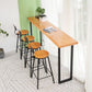 Ensemble de bar moderne 1/2/5 pièces Table de bar en bois massif avec repose-pieds tabourets de bar