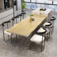 Rectangle Wood Top Dining Table Modern Clear Acrylic Base Dinner Room Kitchen Table Clearhalo 'Dining Tables & Seating' 'Dining Tables' 'dining_table' 'furn' 'furn_dining_table' 'Furniture' 'furniture_dining_table' 'Kitchen & Dining Furniture' 'kitchen' 'kitchen_dining_table' 1200x1200_1f3fe6bf-f2e3-40b5-b396-853f30befe86