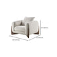 Modern Tuxedo Arm Standard Sofa Fabric Tight Back Sofa with Pillow