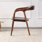Contemporary Tea Room Wood Arm Chair Walnut and Natural Open Dining Chair Clearhalo ' kitchen&dining_furn' 'Dining Chairs' 'Dining Tables & Seating' 'dining_chair' 'furn' 'furn_dining_chair' 'Furniture' 'furniture_dining_chair' 'Kitchen & Dining Furniture' 'kitchen' 1200x1200_1f406af7-08ce-473d-93d5-abb99625e135