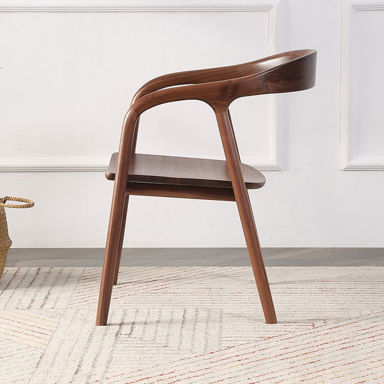 Contemporary Tea Room Wood Arm Chair Walnut and Natural Open Dining Chair Clearhalo ' kitchen&dining_furn' 'Dining Chairs' 'Dining Tables & Seating' 'dining_chair' 'furn' 'furn_dining_chair' 'Furniture' 'furniture_dining_chair' 'Kitchen & Dining Furniture' 'kitchen' 1200x1200_1f406af7-08ce-473d-93d5-abb99625e135