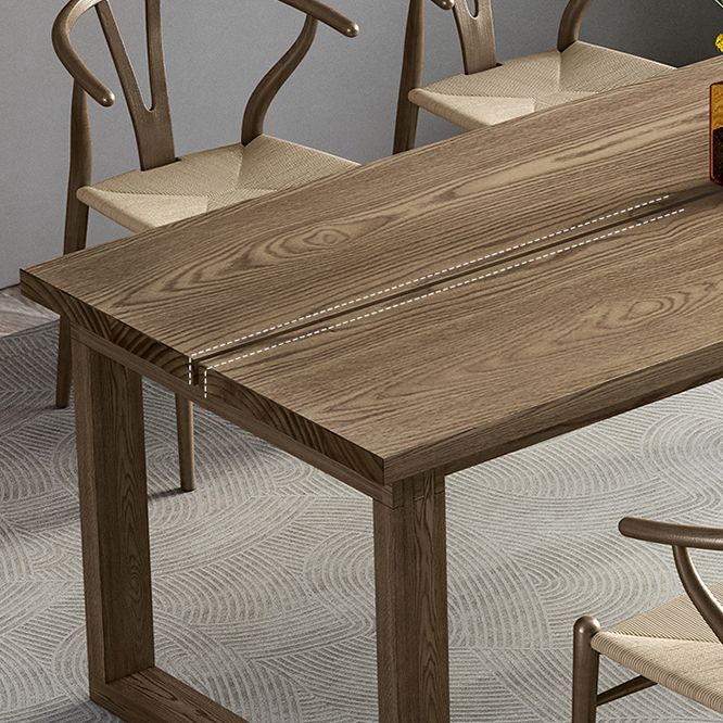 Modern Rectangle Wood Dining Table 1/4/5/7 Pieces Dining Set for Dining Room Clearhalo 'Dining Room Sets' 'Dining Tables & Seating' 'dining_room_set' 'furn' 'furn_dining_room_set' 'Furniture' 'Kitchen & Dining Furniture' 1200x1200_1f426d9a-f80d-4f8e-919a-3338f891f0be