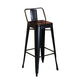 Industrial Black Metal Counter Stools Low Back Bristol Bar Stools with Square Seat Clearhalo 'Bar Furniture' 'Bar Stools' 'bar_stools' 'furn' 'furn_bar_stools' 'furniture_bar_stools' 'Kitchen & Dining Furniture' 'kitchen&dining_furn' 'kitchen' 'kitchen_furn' Furniture' 1200x1200_1f454704-ea53-4491-95b8-3c8aa28390bd